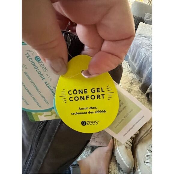 BZees Gray Washable Faux Suede Comfort Boot sz  8 NWT - Picture 7 of 13